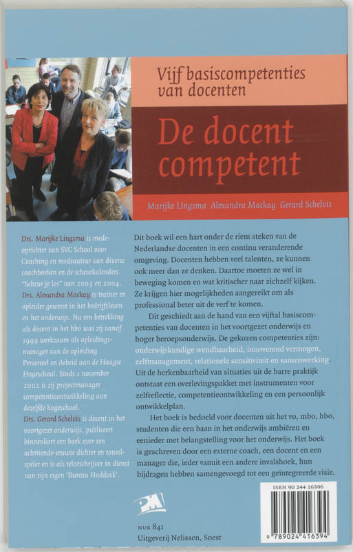 De docent competent / PM-reeks De docent competent / PM-reeks achterkant