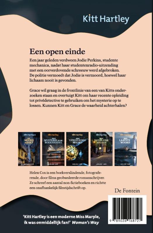 Een open einde / Kitt Hartley / 4 achterkant