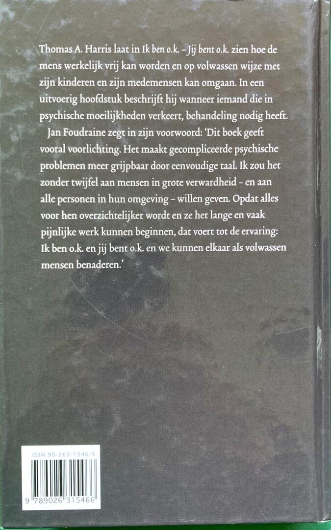 Ik ben o.k., jij bent o.k. achterkant