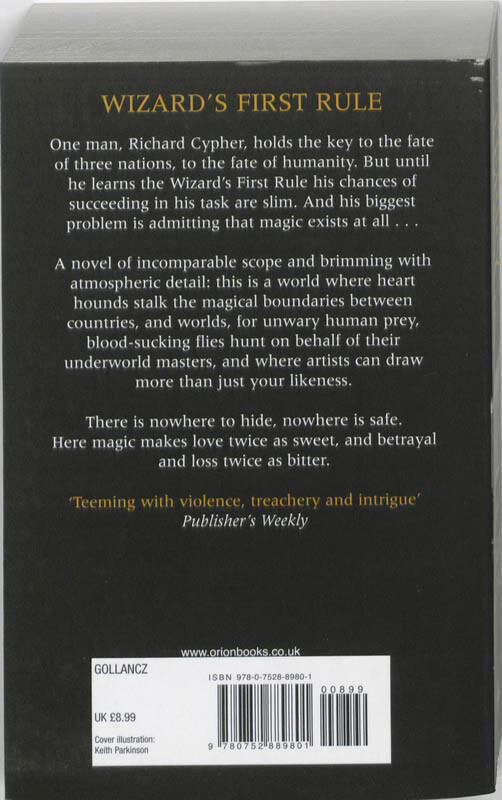 Wizard's First Rule: Book 1: The Sword Of Truth Series achterkant