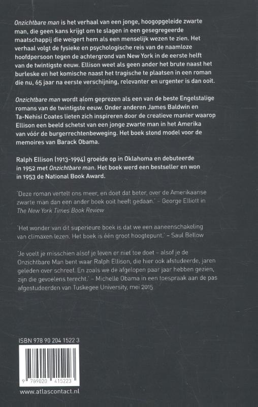 Onzichtbare man / LJ Veen Klassiek achterkant
