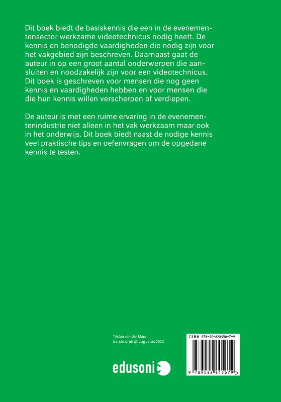 Videotechniek voor evenementen achterkant
