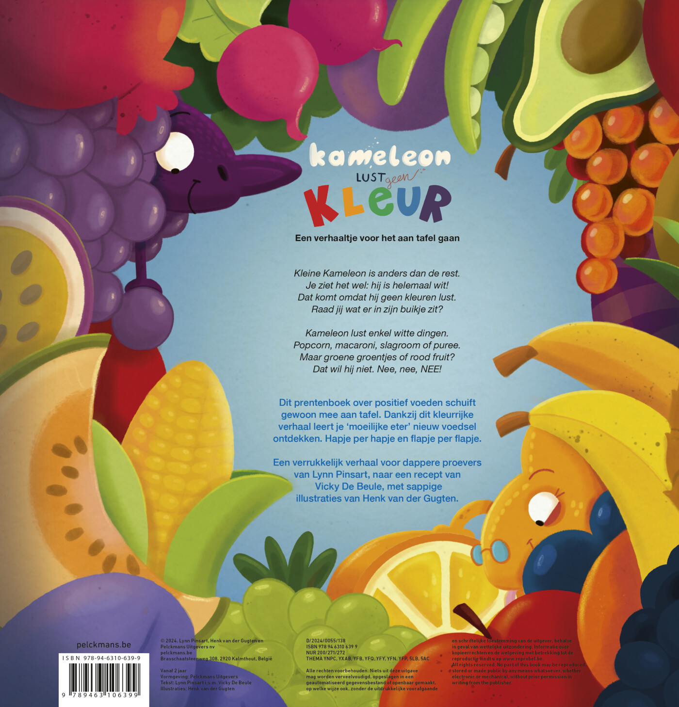 Kameleon lust geen kleur achterkant