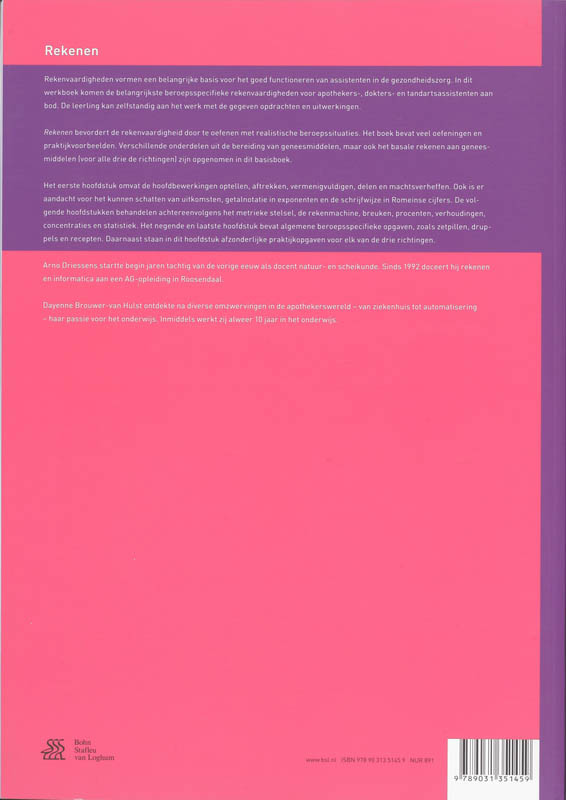 Rekenen / Basiswerk AG Rekenen / Basiswerk AG achterkant