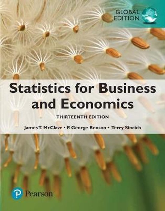 Statistics for Business and Economics, Global Edition