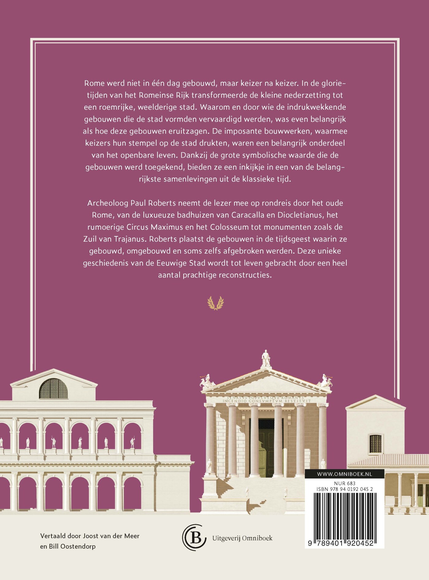 Het oude Rome in vijftig monumenten achterkant