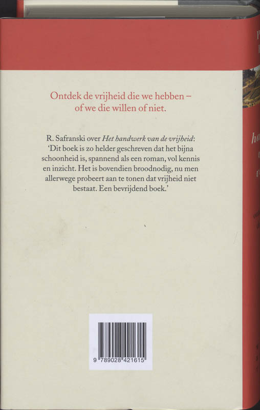 Het handwerk van de vrijheid achterkant