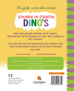 Magisch waterkleurboek Dino's achterkant