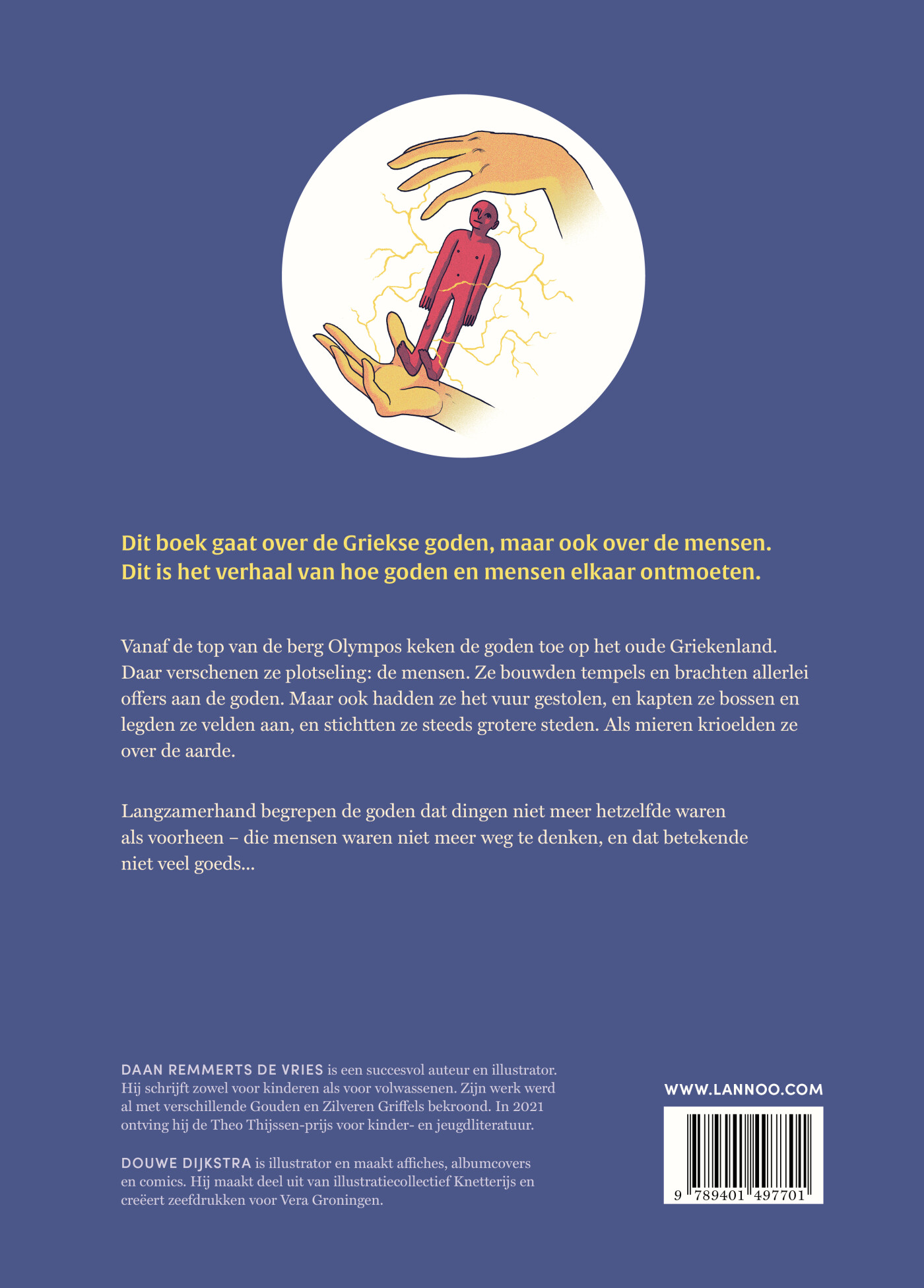 Over goden en mensen achterkant