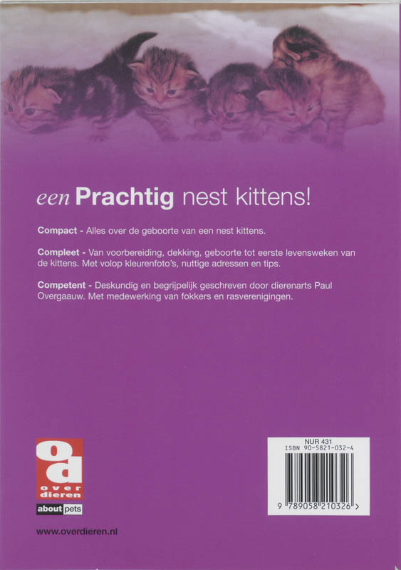 Een prachtig nest kittens! / Over Dieren / 0028 achterkant