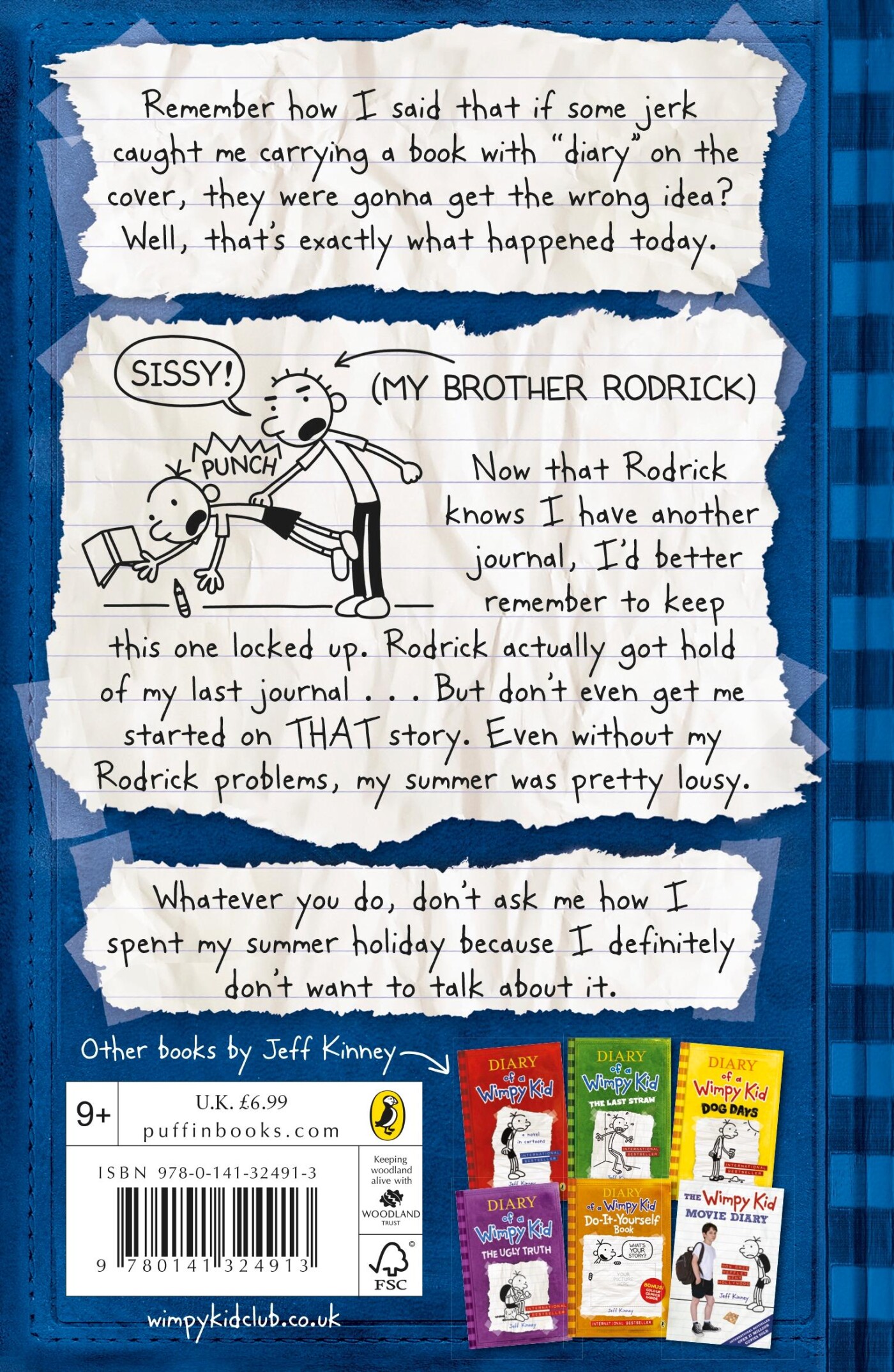 Rodrick rules / Diary of a wimpy kid / 2 achterkant