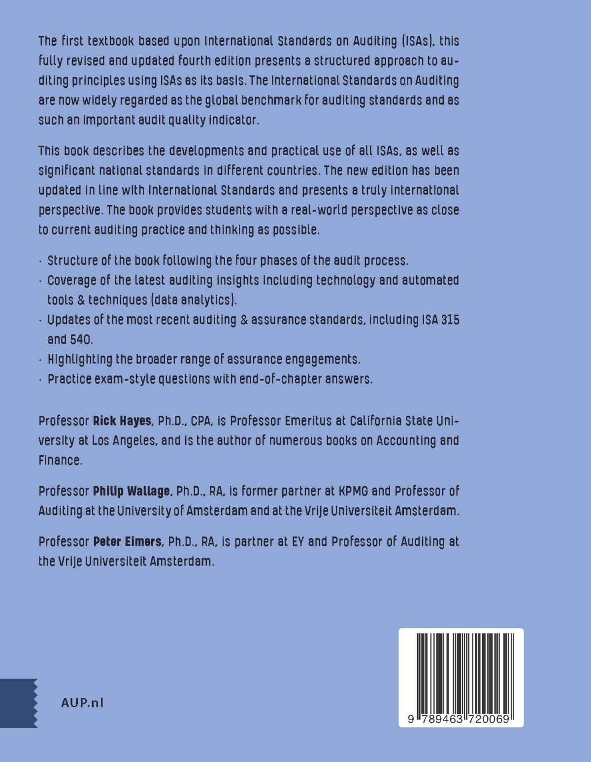 Principles of International Auditing and Assurance achterkant