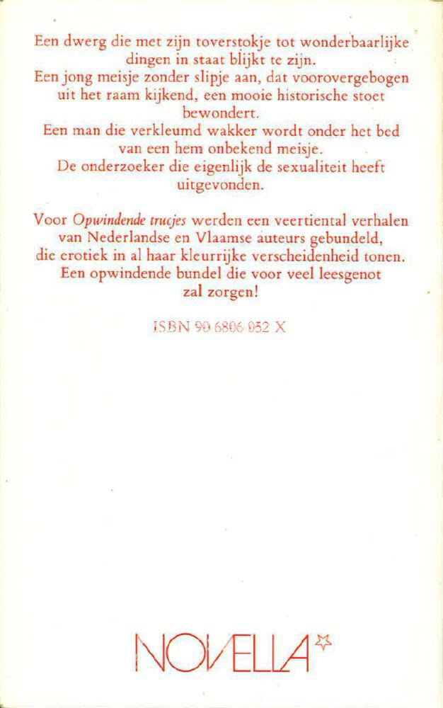 OPWINDENDE TRUCJES. DE MOOISTE EROT achterkant