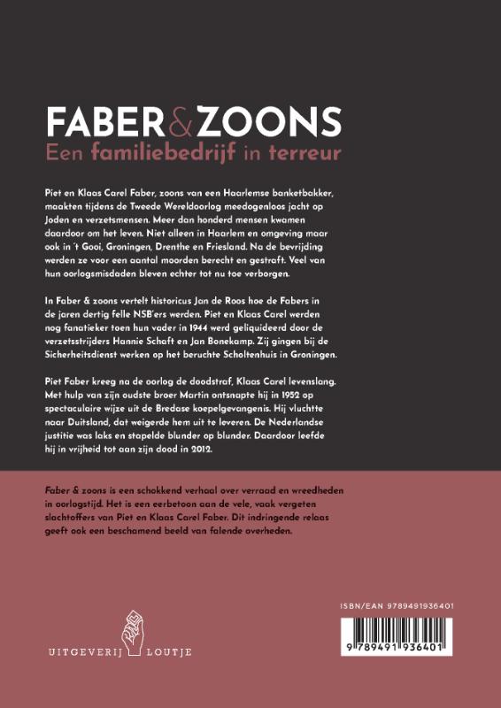 Faber & zoons, een familiebedrijf in terreur achterkant