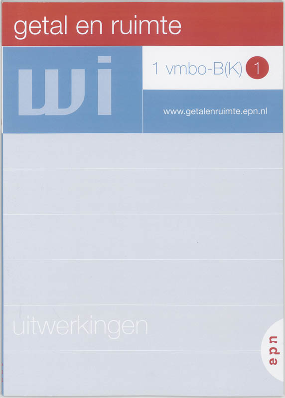 Getal en ruimte 1 vmbo-b(k) 1 uitwerkingen