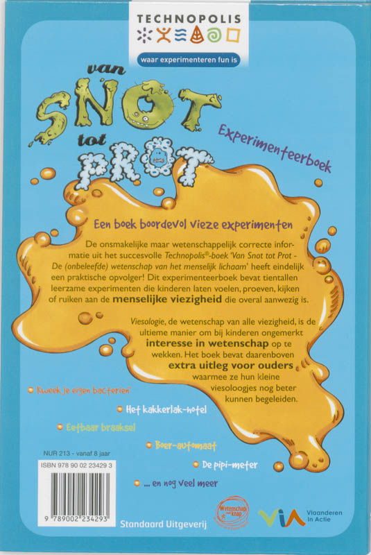 Van Snot Tot Prot / Experimenteerboek achterkant