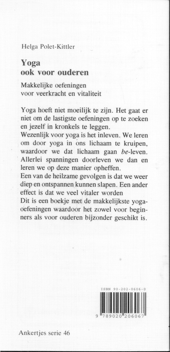 Yoga, ook voor ouderen / Ankertjes / 46 achterkant