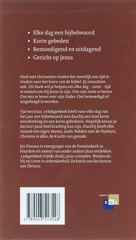 Tijd met Jezus 366 dagenboek achterkant