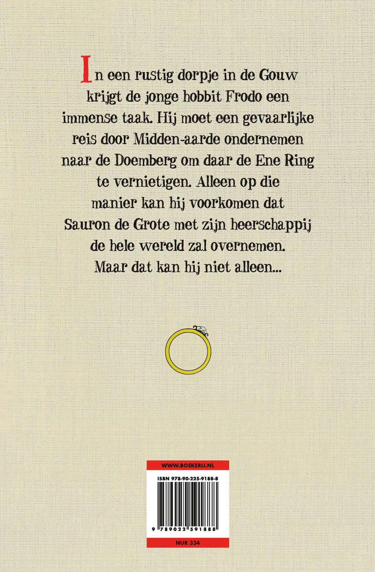 In de ban van de ring achterkant