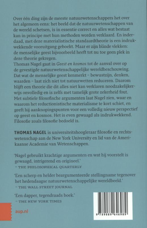 Geest en kosmos achterkant
