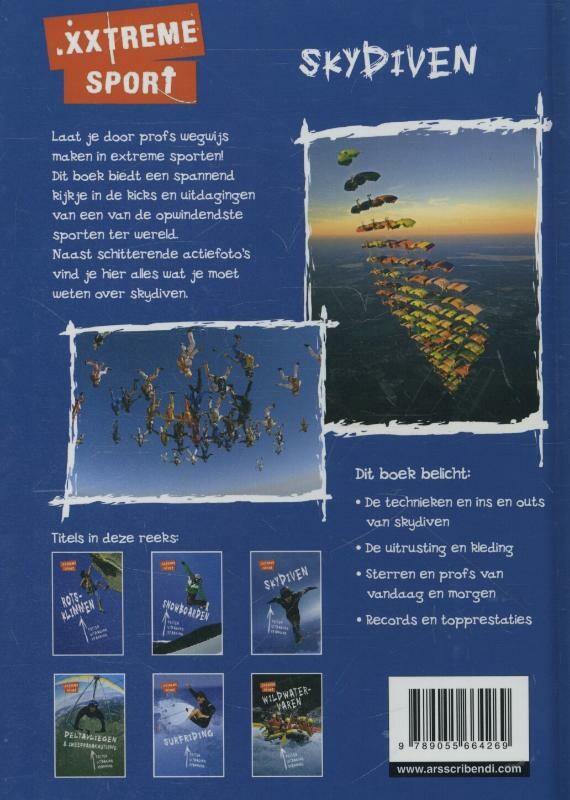 Skydiven / .xxtreme sport achterkant