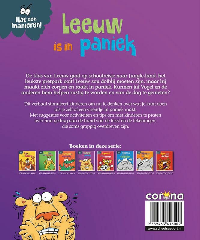 Leeuw is in paniek / Wat een manieren! achterkant