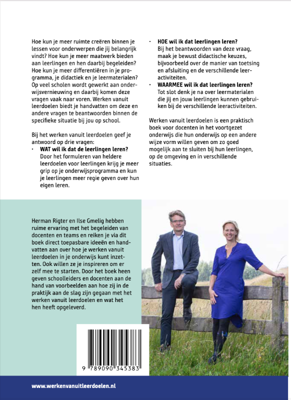 Werken vanuit leerdoelen-vormgeven van je eigen onderwijs-voortgezet onderwijs-praktijkboek-docenten achterkant