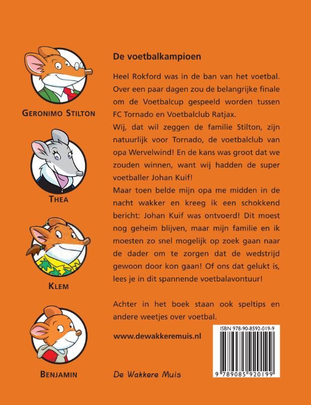 De voetbalkampioen / Geronimo Stilton / 18 achterkant