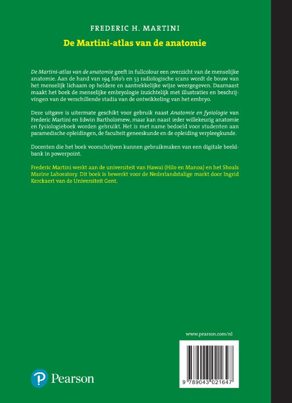 De Martini-atlas van de anatomie achterkant