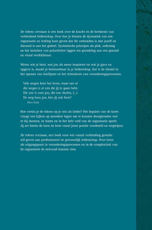 De tekens verstaan De tekens verstaan achterkant