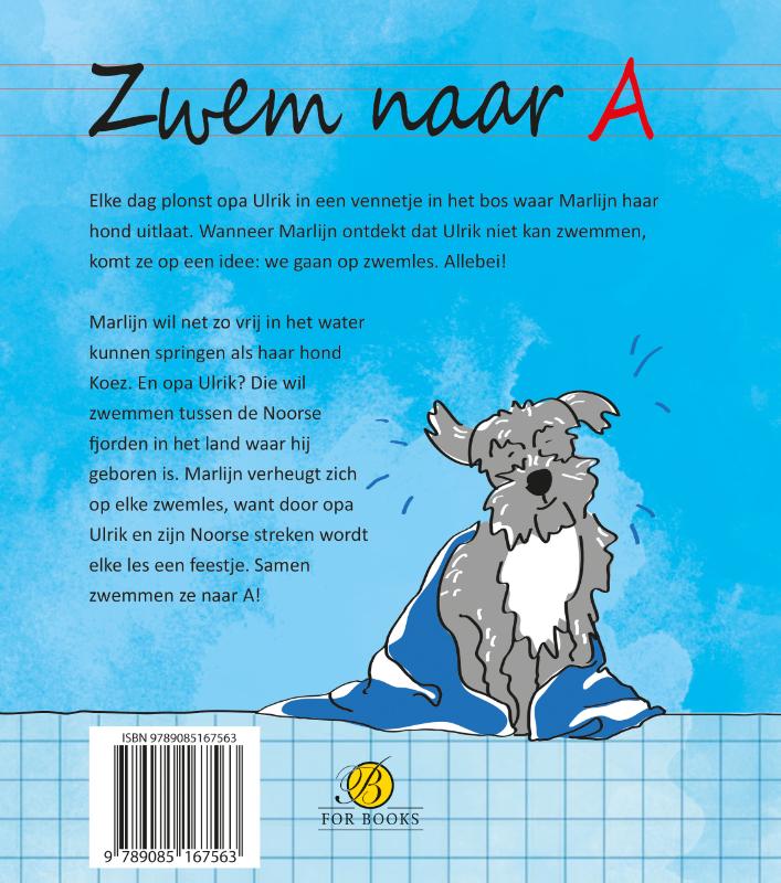 Zwem naar A achterkant