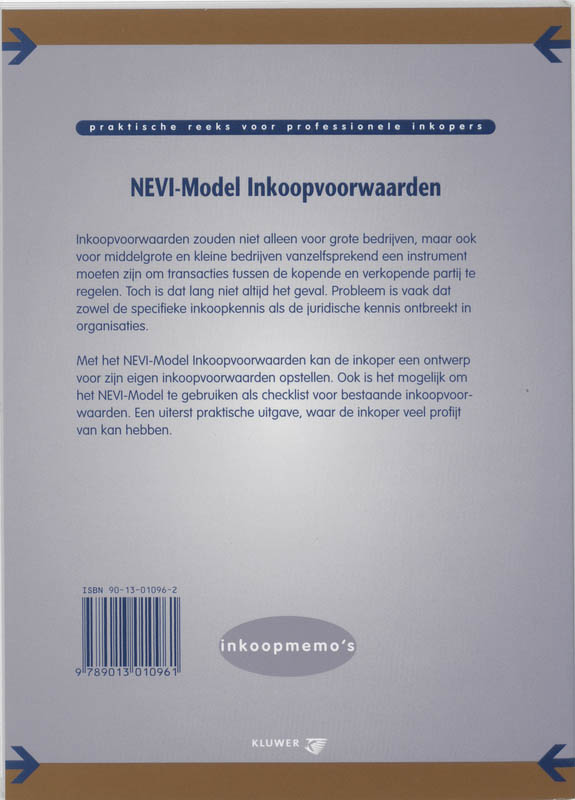 Nevi-Model Inkoopvoorwaarden / Inkoopmemo's achterkant