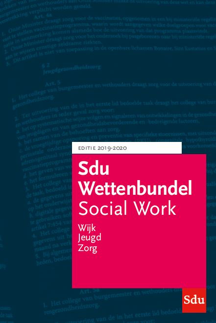 boekenbalie_9789012404921_cover Sdu Wettenbundel Social Work / 2019-2020 / Educatieve wettenverzameling