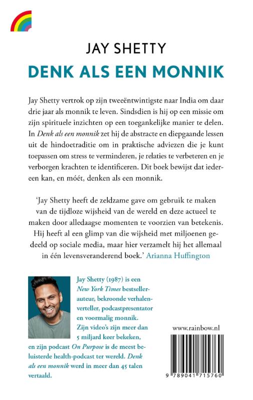 Denk als een monnik achterkant