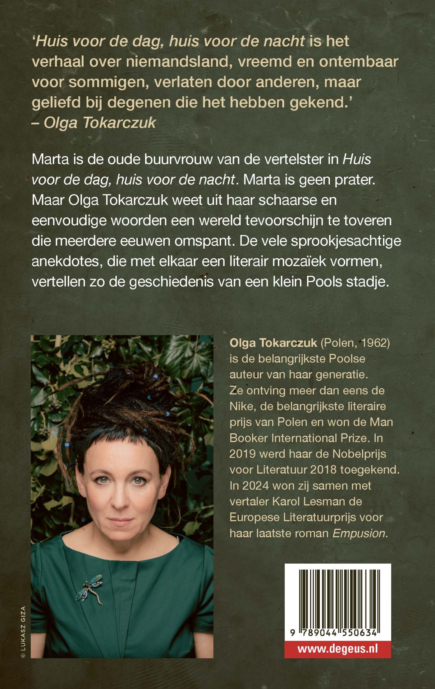 Huis voor de dag, huis voor de nacht achterkant