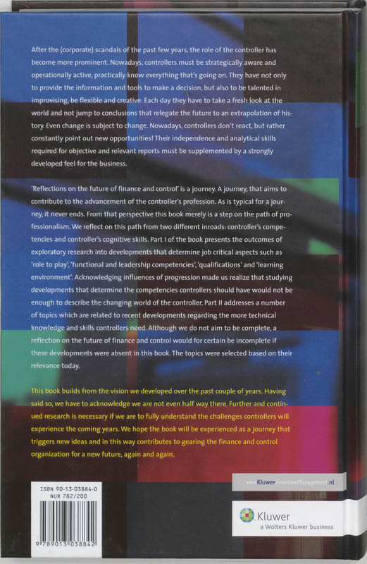Reflections on the future of finance and control achterkant
