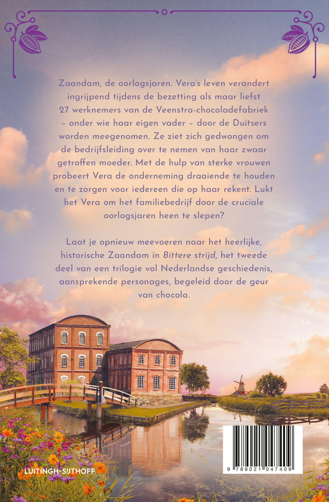 Bittere strijd / De Zaanse cacaotrilogie / 2 achterkant