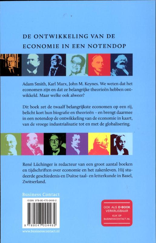 Twaalf economen die je moet kennen achterkant