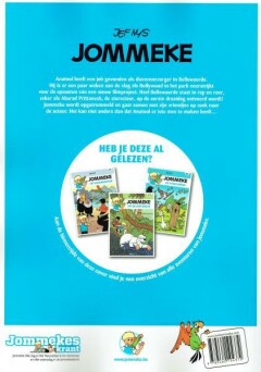 Bollywood in Bellewaerde / Jommeke / 281 achterkant