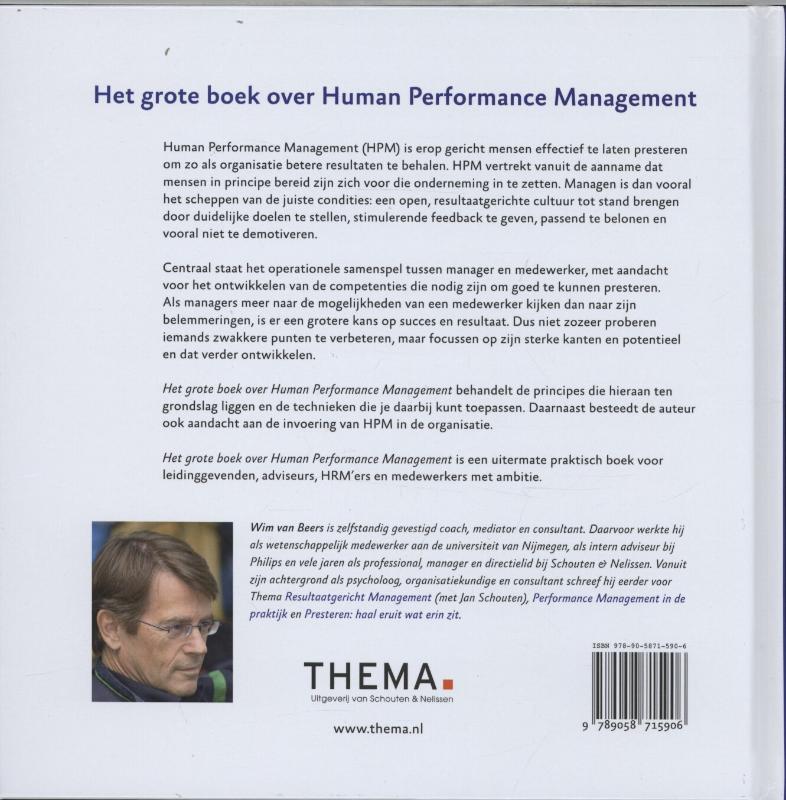 Het grote boek over human performance management achterkant