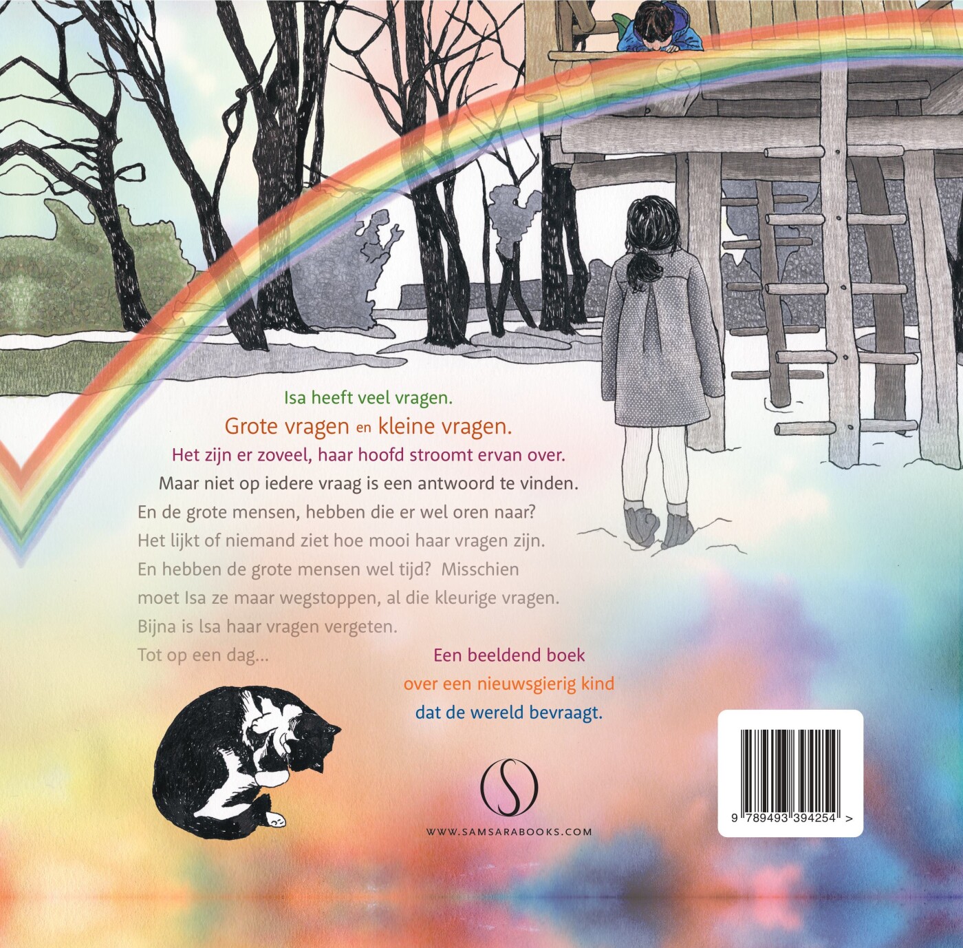 Alle vragen van de regenboog achterkant