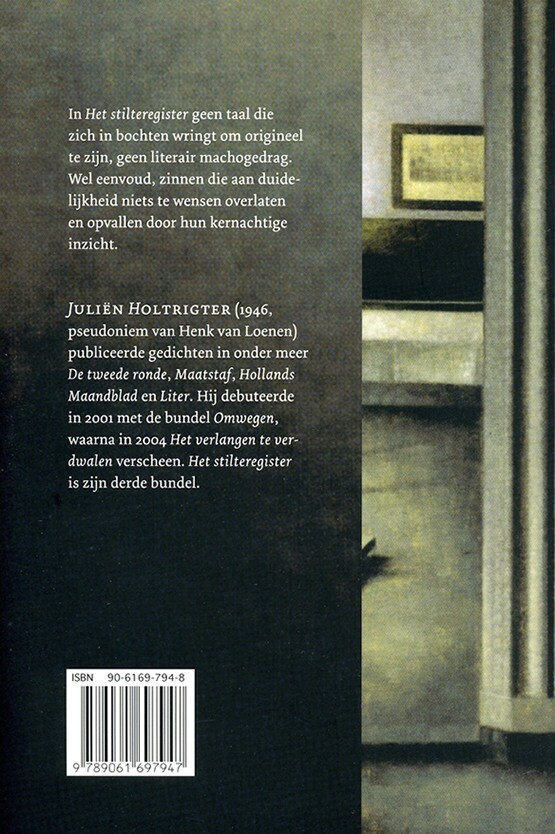 Het stilteregister achterkant