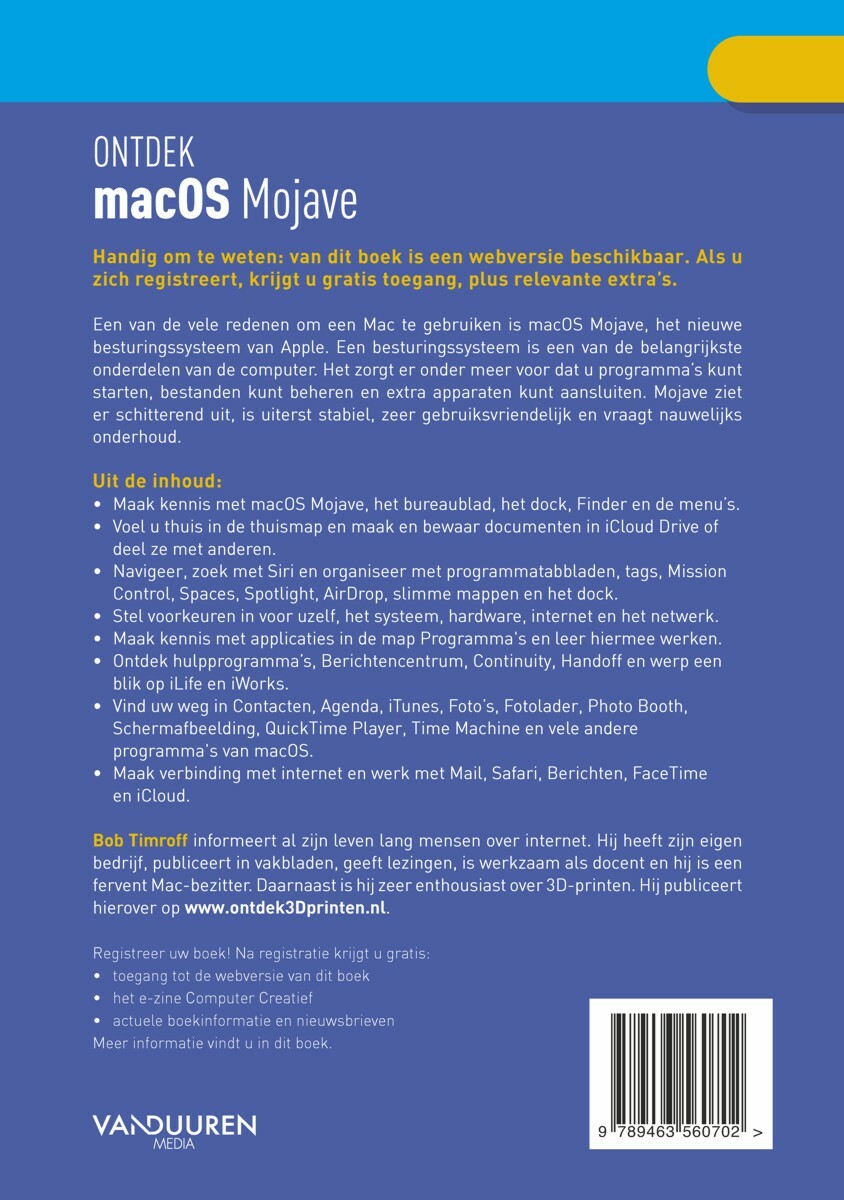 Ontdek mac OS Mojave / Ontdek achterkant