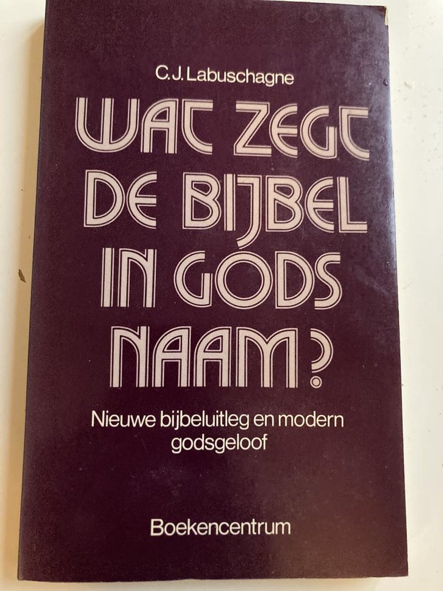 Wat zegt de Bijbel in gods naam? - Nieuwe bijbeluitleg en modern godsgeloof