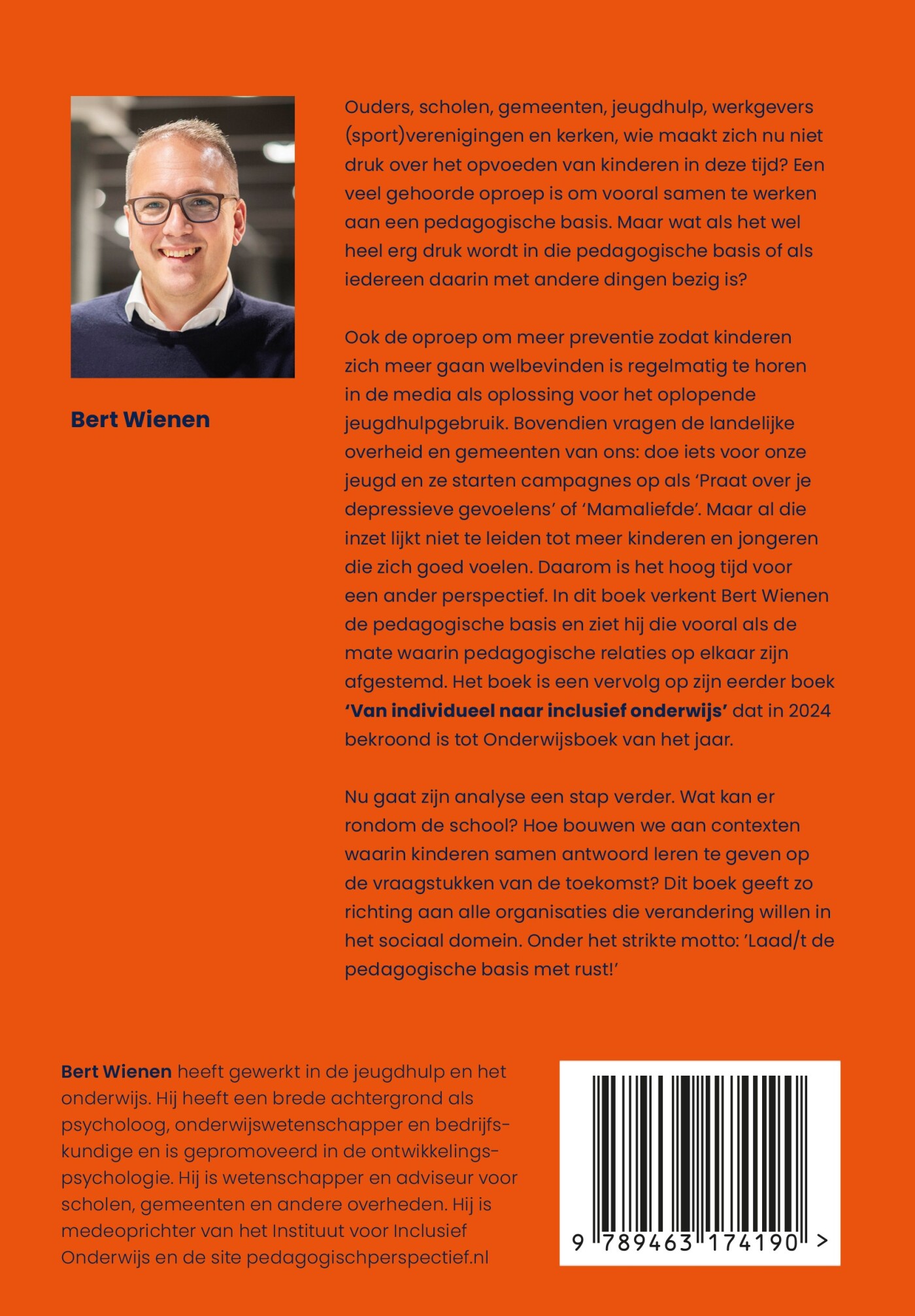 Laat/d de pedagogische basis met rust! achterkant