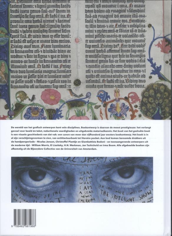 Het boek van het gedrukte boek Het boek van het gedrukte boek achterkant