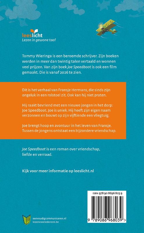Joe Speedboot / Leeslicht achterkant
