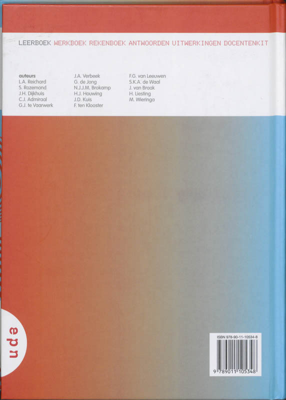 Getal en Ruimte / 3 Vmbo-KGT deel 2 / deel Leerboek Getal en Ruimte / 3 Vmbo-KGT deel 2 / deel Leerboek achterkant