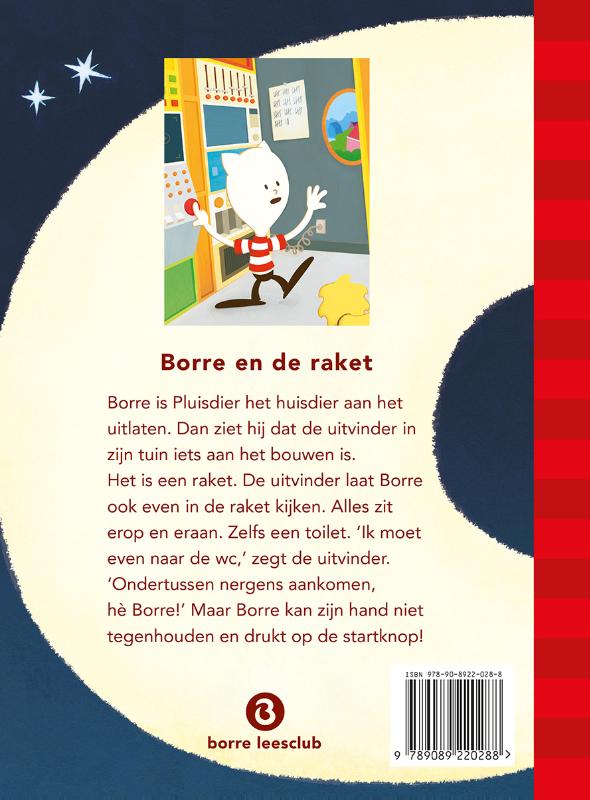 Borre en de raket / De Gestreepte Boekjes achterkant