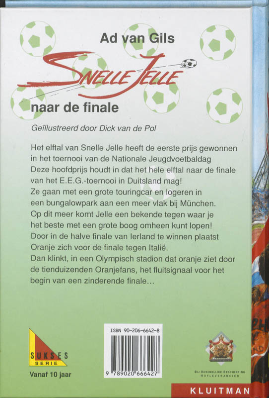 Snelle Jelle naar de finale / Suksesserie achterkant